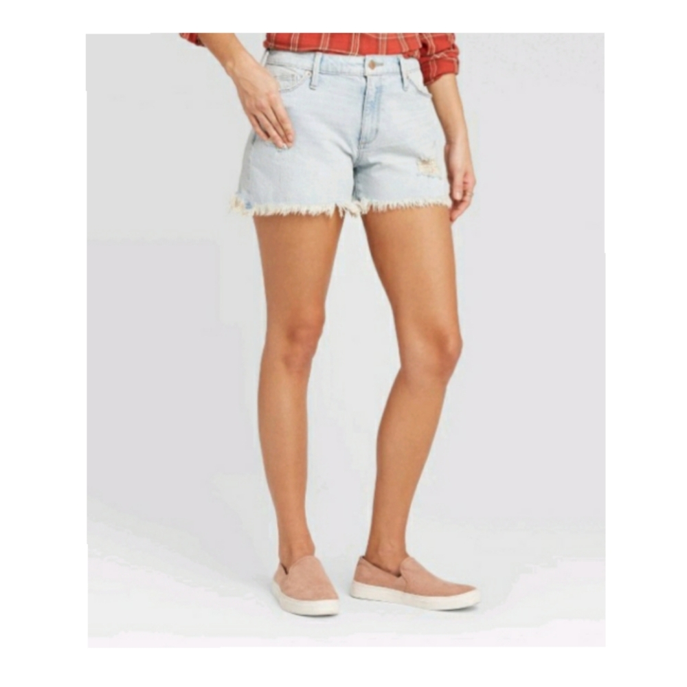 Universal Thread High Rise Distressed Denim Sho